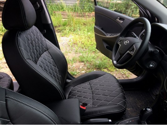 Каркасные авточехлы на Hyundai Solaris Каркасные авточехлы на Hyundai Solaris